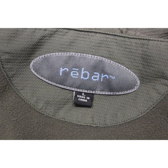 Rebar men's stash hood lightweight full zip front‎ mock neck jacket L - Picture 6 of 14